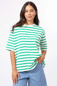 Stella + Gemma Emerald & White Porter Tee