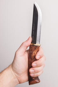 Products: Woodsknife Forest , 120mm - Dark Birch - With Sheath. - Raptor Outfitters