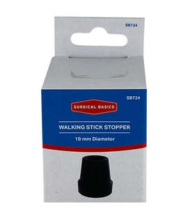 Walking Positioning Aids: SB Walking Stick stopper black (19mm)