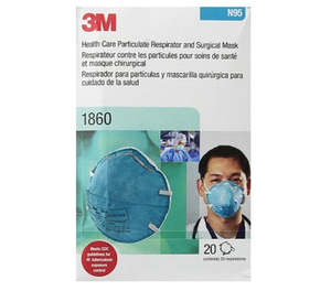 Infection Control: Mask 3M 1860 Respirator N95 (Bx20)