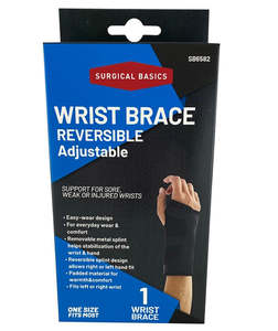 Braces And Supports: SB Wrist Brace Reversible Adjustable Removable Metal Splint