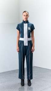 One Pieces: 1.9 TAU Knitted Scuba Jumpsuit