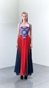 Shirts Womens: 2.1 RED Aronui Silk Printed Corset