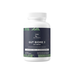 Raw Nutrients Gut Biome 3 – 10 Billion CFU Saccharomyces boulardii