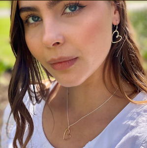 Rawson Brothers Reeves & Reeves Looped Heart Pendant Necklaces