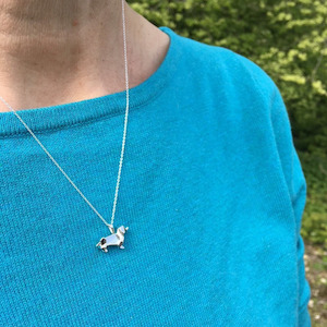 Rawson Brothers Reeves & Reeves Origami Dachshund Pendant Necklaces