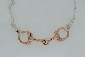 Bit Pendant - 2 Tone - 9ct Gold Bit