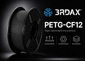 3rdax 3d Printer Filament: 3RDAX™ PETG-CF12 Carbon Fiber 1.75mm