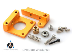 Metal MK8 Extruder gear & mount kit