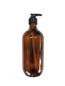 Jars: 500ml Amber Pump Bottle