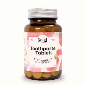 Personal Hygiene: Solid Tooth Tabs - Strawberry