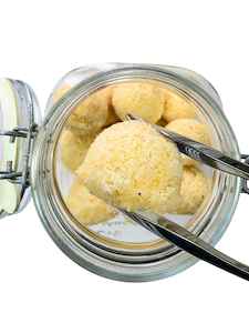 Snacks: Little Bird Good Macaroons - Passionfruit + Macadamia