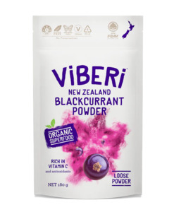 Organic: ViBERi Organic Blackcurrant Powder (180g)