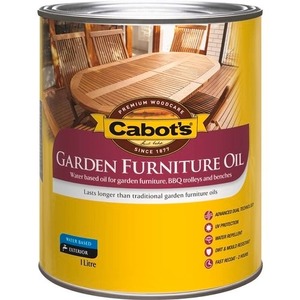 Products: CABOTS GARDEN FURNITURE OIL 1LTR JARRAH W/BASED Read Bros. Hardware