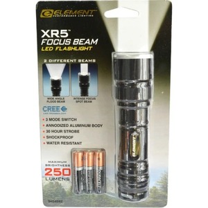 TORCH ELEMENT XR5 LED 250lm FOCUSING 3AAA Read Bros. Hardware