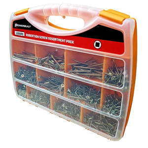 SCREW ASSORTMENT POWERBUILT 1000pc ( SQ-DRIVE ) Read Bros. Hardware