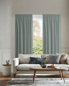 Products: TEXTRAR Pale Turquoise Pencil Pleat Curtains