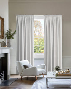 TEXTRAR Soft White Pencil Pleat Curtains