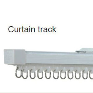 Extendable Aluminium White Curtain Tracks – White 200cm to 310cm