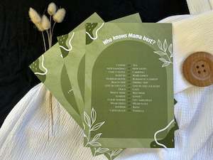 Games: Soft, Sweet and Green