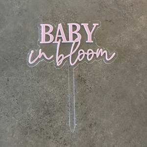 Decorations: Cake Topper - Baby in bloom