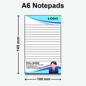 Products: A6 Notepads - 40 leaves - 80gsm - Real Estate Designer