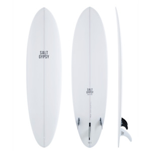 Salt Gypsy: SALT GYPSY MID TIDE 7'4" PU - HARD WHITE