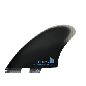 Quad: FCS II PERFORMER QUAD SPLIT KEEL PG L-XL - BLACK