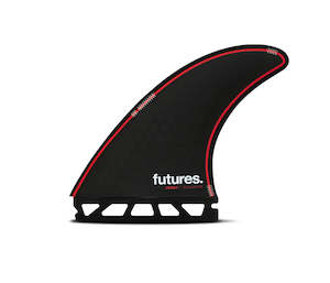 Thruster: FUTURES JORDY SMITH HONEYCOMB TRI L - BLACK/RED