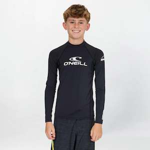 O'NEILL YOUTH BASIC LS RASH VEST - BLACK