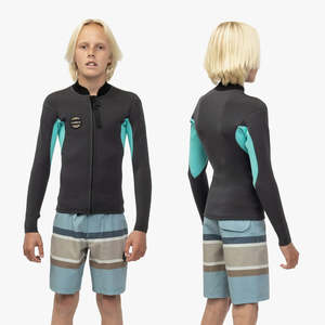 Full Price For Bold Sale Wetsuits: VISSLA BOYS SOLID SETS 2MM LONG SLEEVE JACKET - PHANTOM