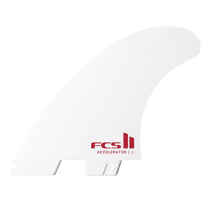 Thruster: FCS II ACCELERATOR PC TRI M/L - WHITE EDITION