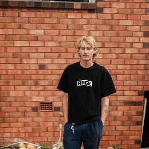 Full Price Bold Clothing: RAGE LOGO TEE - BLACK