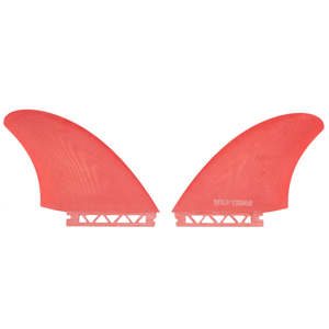 Twin Fin: WILD THINGS HYBRID TWIN FUTURES FG - FIESTA RED
