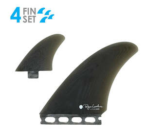 Twin Fin: TRUE AMES LOVELACE TWINZER 4° FG FUTURES/FCS - SMOKE