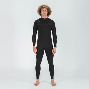 VISSLA MENS NEW SEAS 4/3MM U ZIP FULL 2026 - BLACK