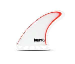Thruster: FUTURES ETHAN EWING FG TRI L - WHITE/RED