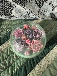 Scented glass candle