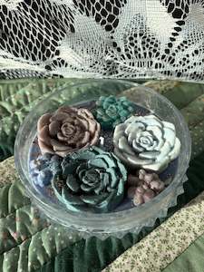 Scented glass bowl candle