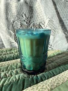 Scented glass candle