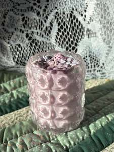 Scented glass candle