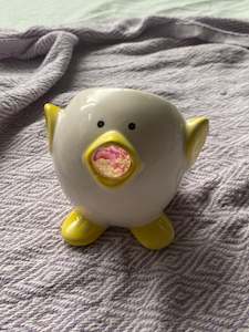 Ceramic chicken candle