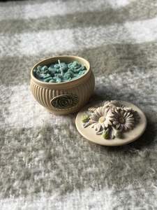 Ceramic Candles: Upcycled mini candle