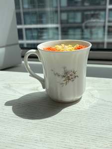 Upcycled teacup candle