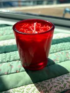 Upcycled Christmas Candle