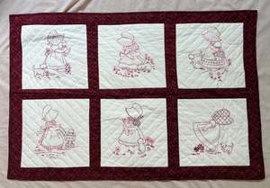 “Red Girls” Handmade Quilt Wall Hanging