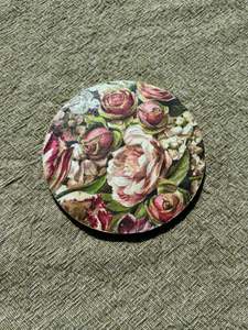 Pink Flower Upcycled Fridge Magnet