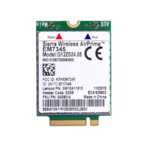 Wireless Network Card: Sierra Wireless AirPrime EM7345 4G LTE Module | 3mth Wty