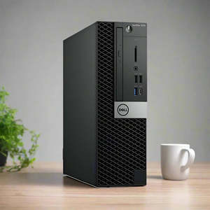 Refurbished Dell Desktops: Dell OptiPlex 7070 SFF i5 9500 3GHz 8GB 256GB SSD DW W11P | Wty
