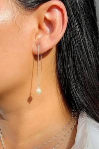 Jewellery: Freshwater Pearl Threader Earrings